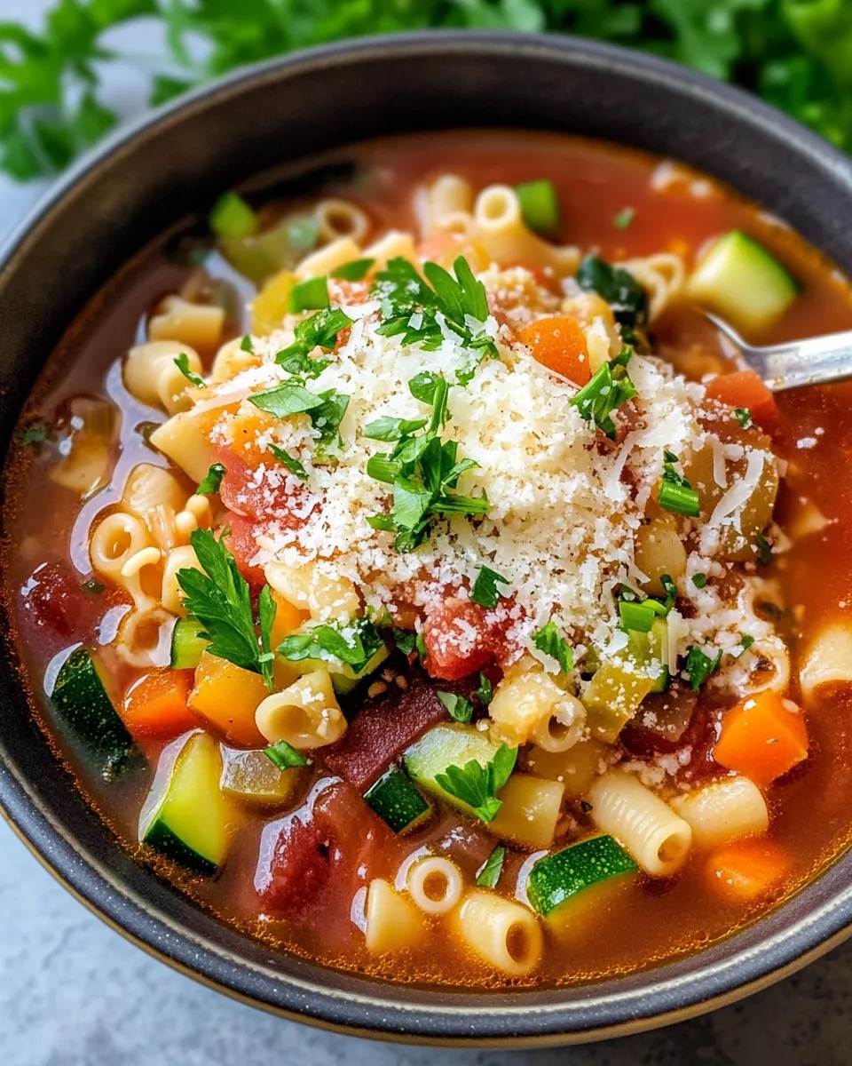 Minestrone au parmesan
